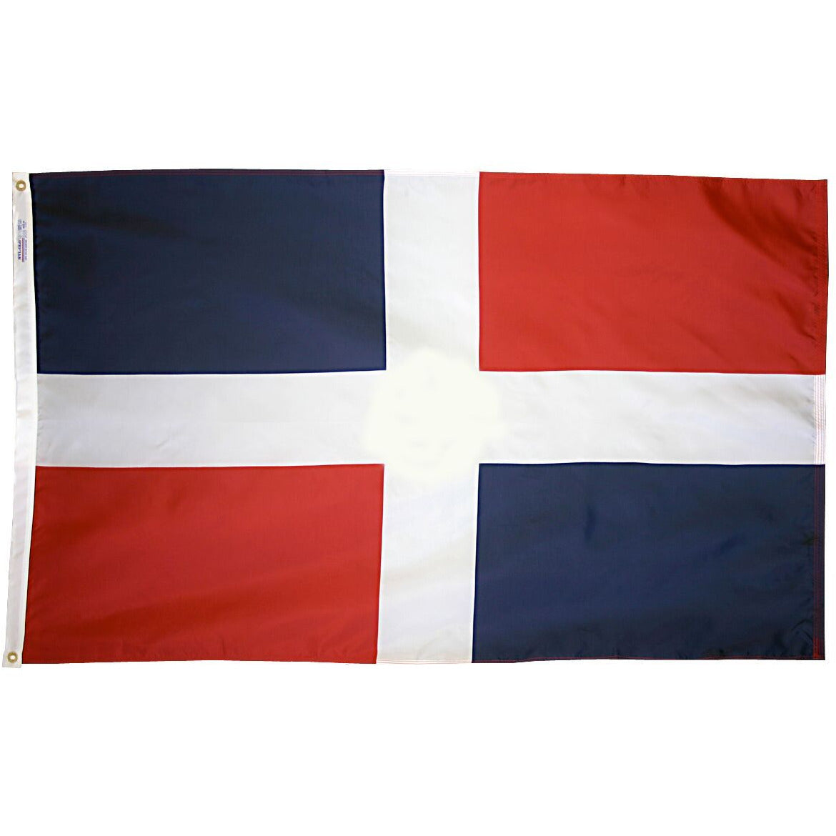 Depiction of Dominican Republic Civil Flag - Gates Flag & Banner