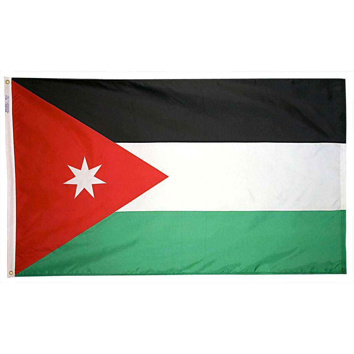 Depiction of Jordan Flag - Gates Flag & Banner