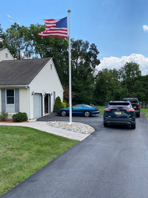 Commercial External Fiberglass Flagpole - Gates Flag & Banner