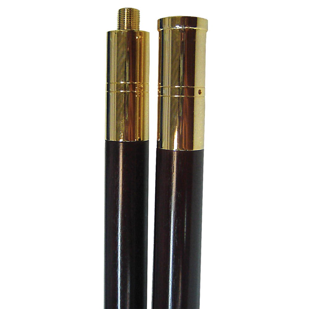 Indoor & Parade Signature Mahogany Flagpole - Gates Flag & Banner