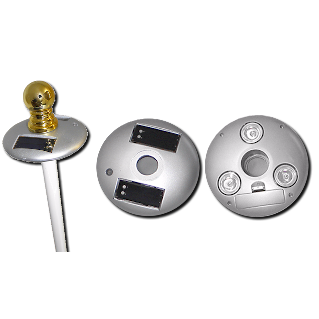 Small Pole Solar Light - Gates Flag & Banner