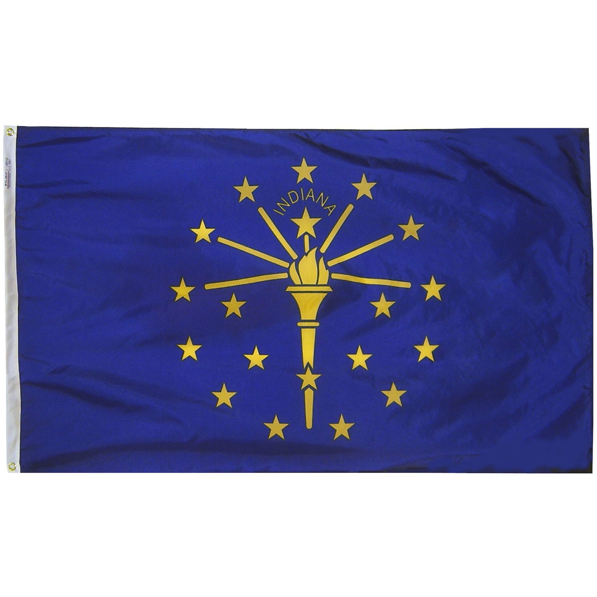 Depiction of Indiana State Flag - Gates Flag & Banner