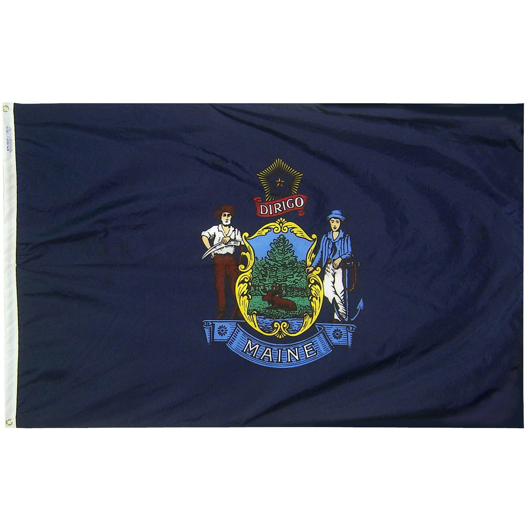 Depiction of Maine State Flag - Gates Flag & Banner