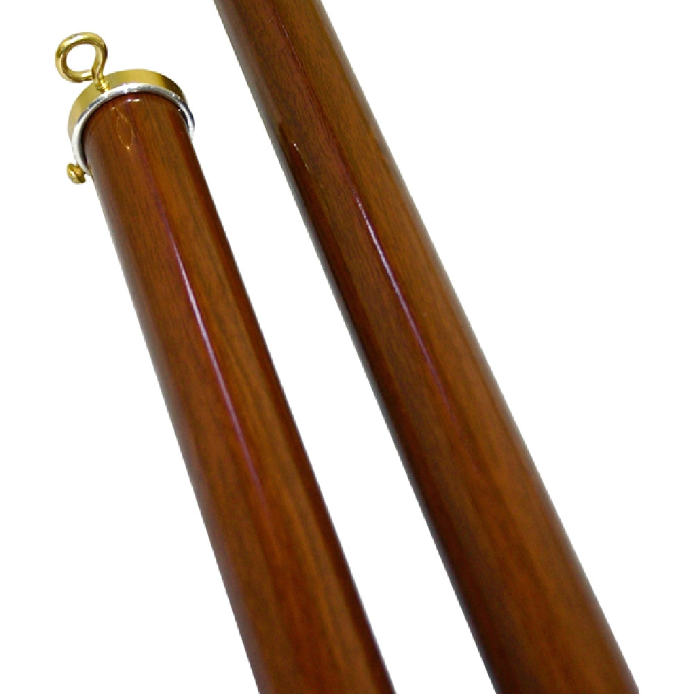 Indoor & Parade Wood Grain Steel Pole - Gates Flag & Banner