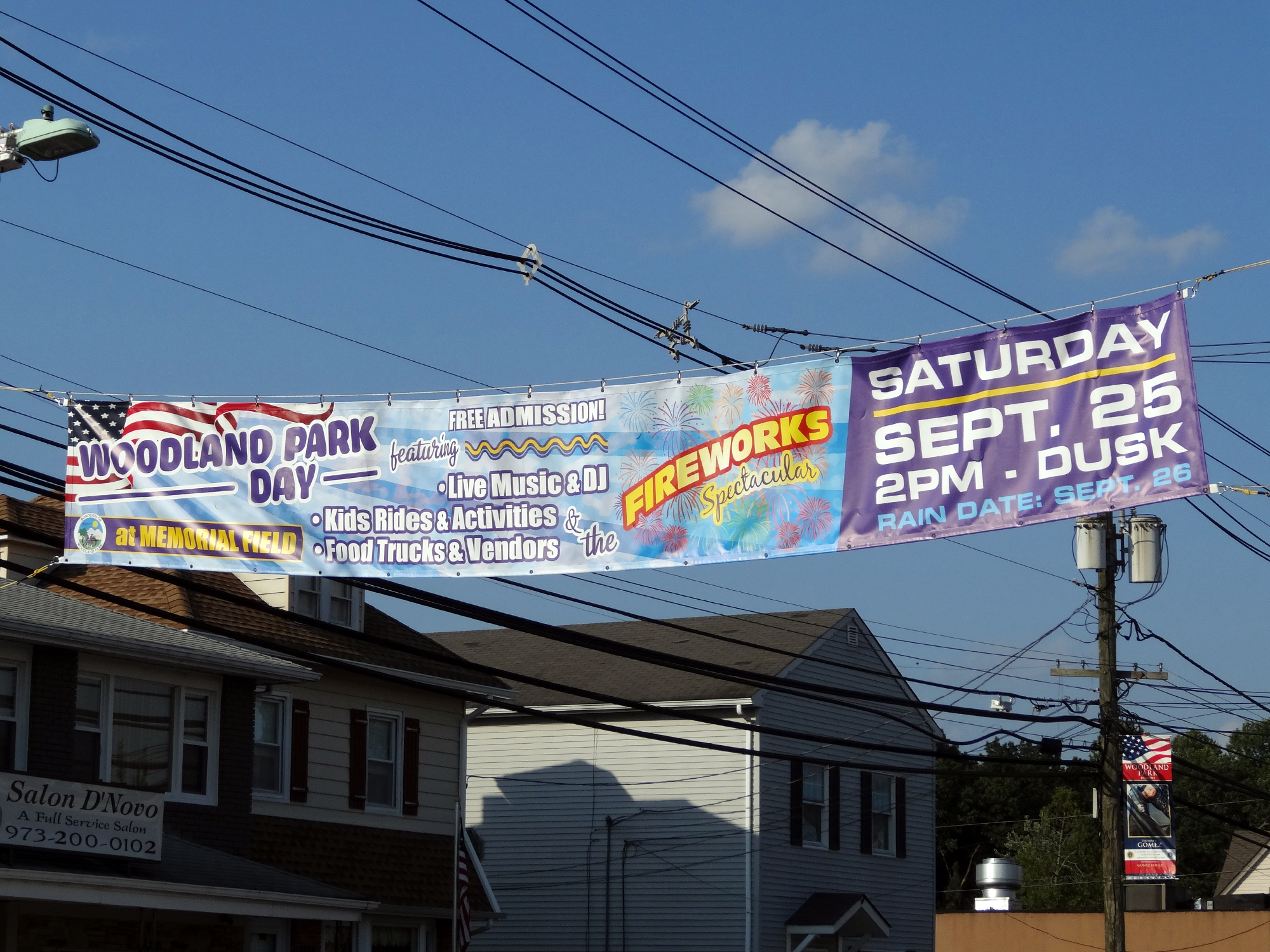 Custom 'Over the Street' Banner - Gates Flag & Banner