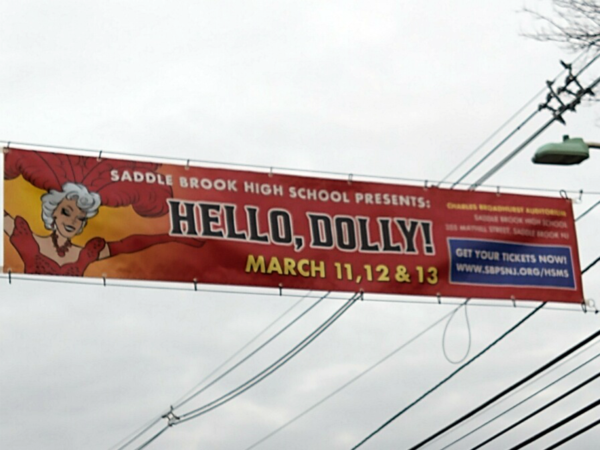 Custom 'Over the Street' Banner - Gates Flag & Banner