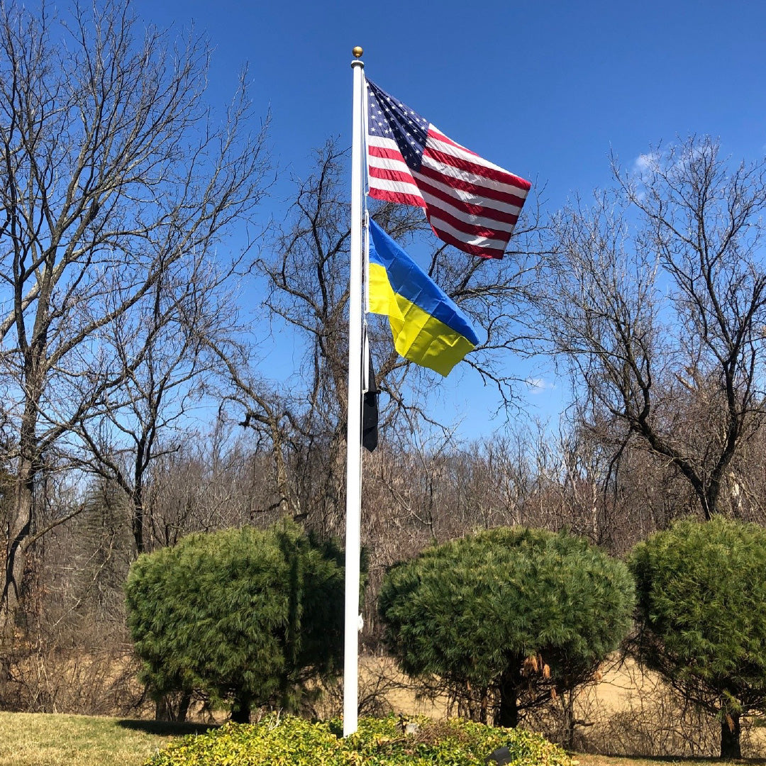 20ft Residential Fiberglass Flagpole