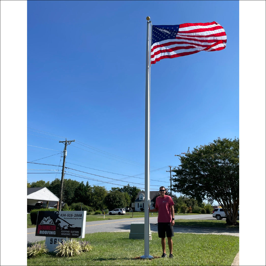 25ft Residential Aluminum Flagpole