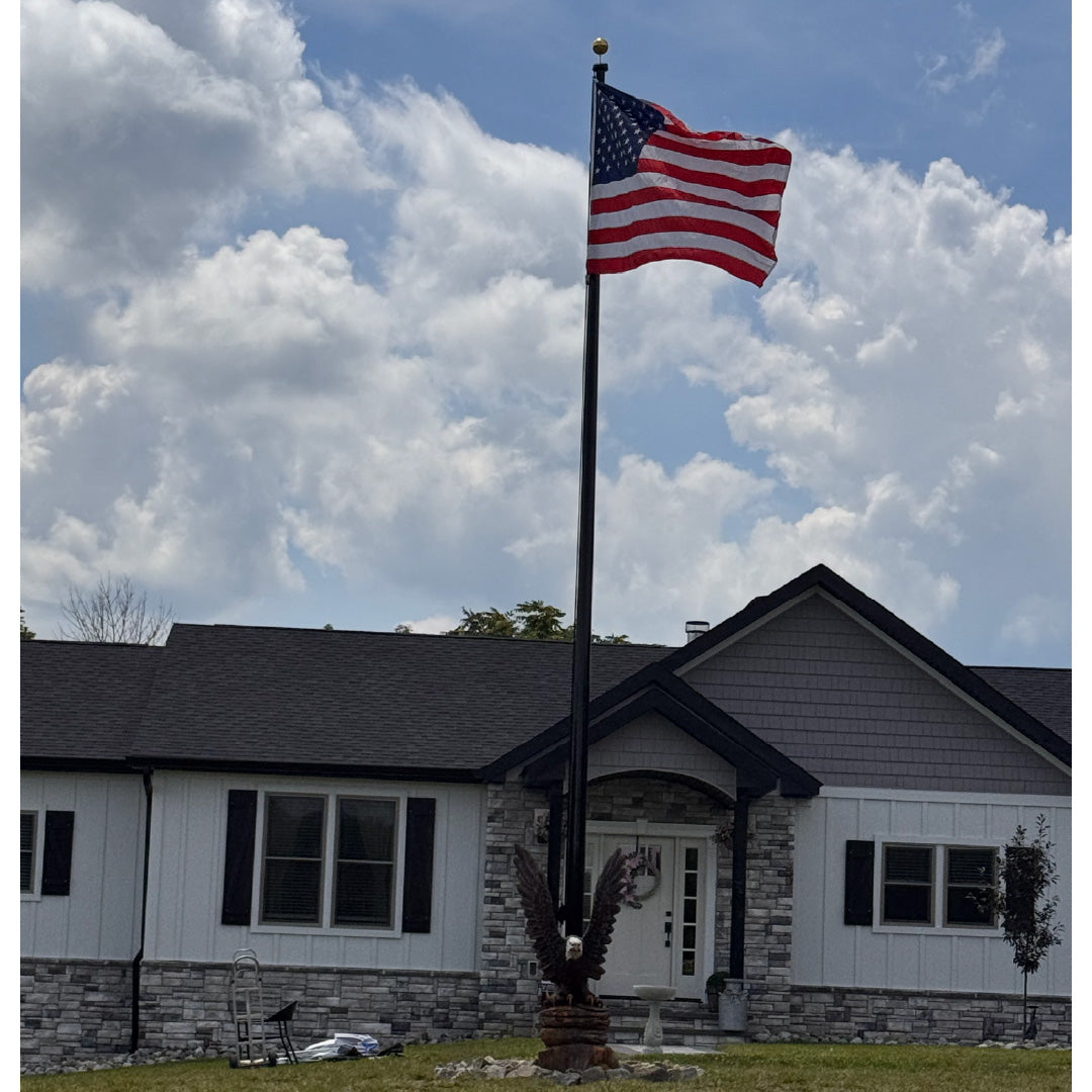 30ft Residential Fiberglass Flagpole