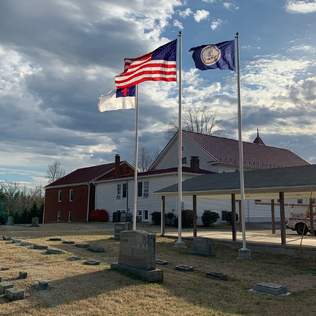 35ft Commercial Aluminum Flagpole