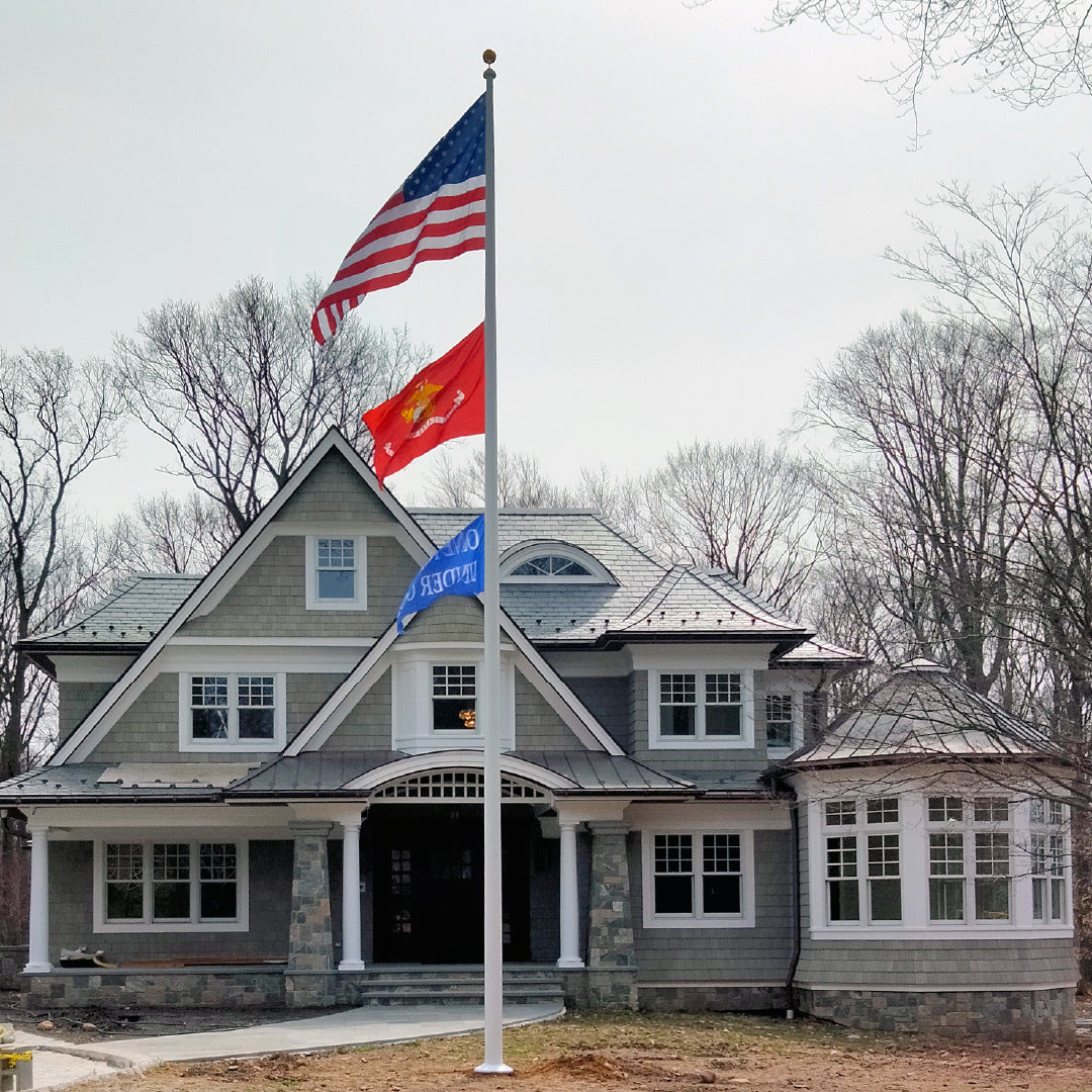 35ft Residential Fiberglass Flagpole