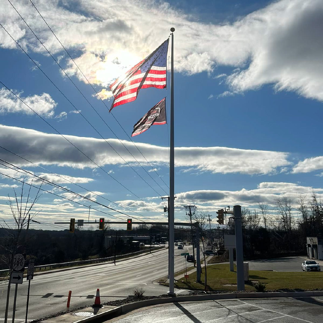 40ft Commercial Aluminum Flagpole