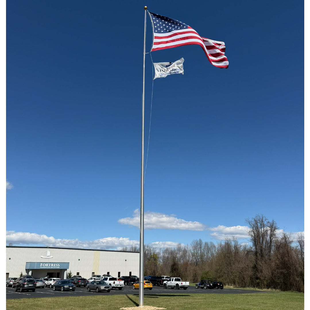 80ft Commercial Aluminum Flagpole