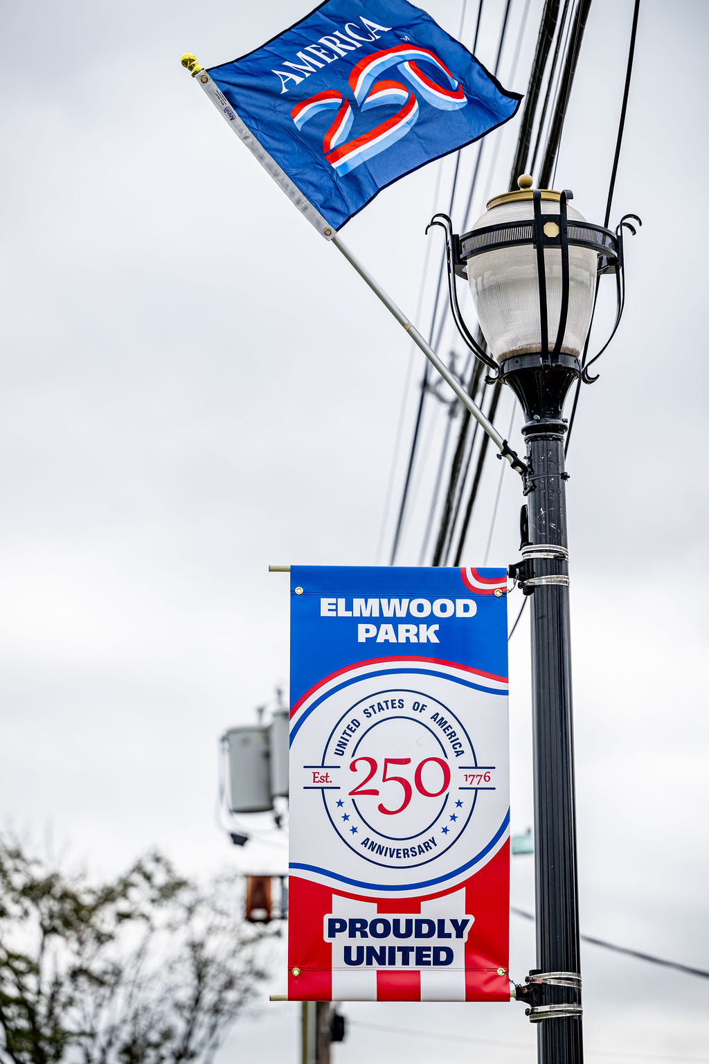 Custom America 250 Avenue Banner