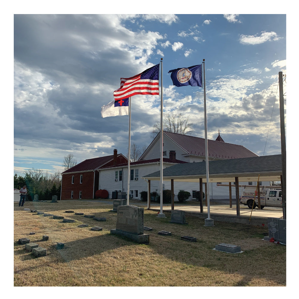 30' External Flagpole - Gates Flag & Banner 