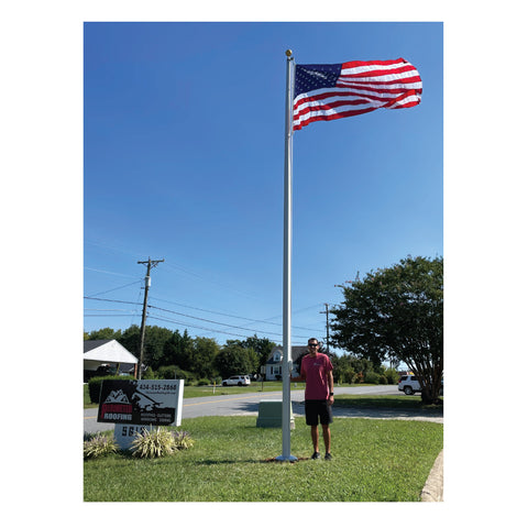 25' External Flagpole - Gates Flag & Banner 