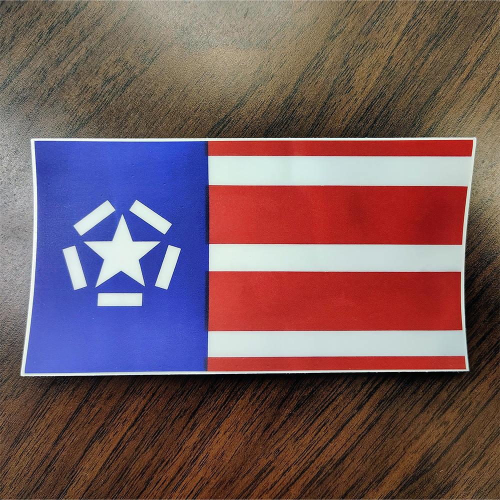 Freedom Flag Decal - 2.75x5"
