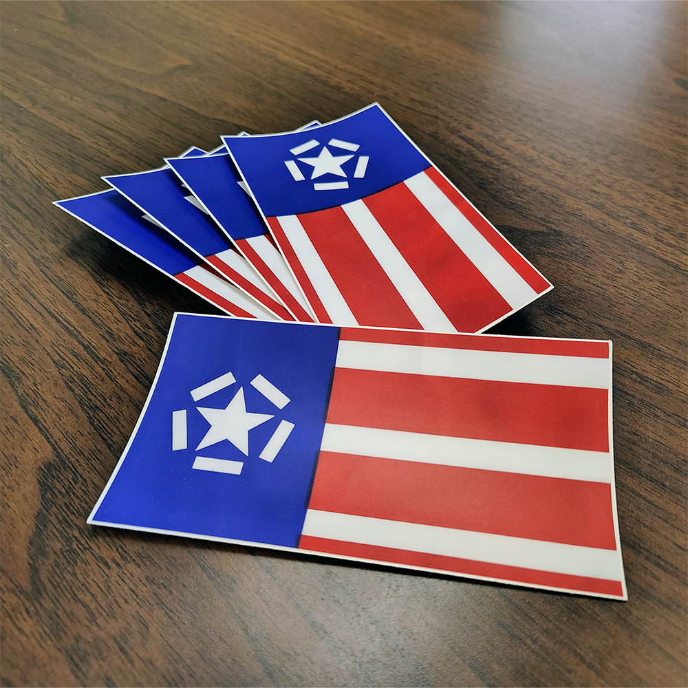 Freedom Flag Decal - 2.75x5"