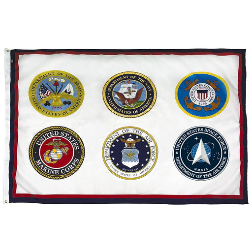 U.S. Armed Forces Flag - 6 Seals