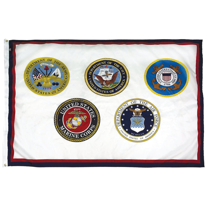 U.S. Armed Forces Flag - 5 Seals