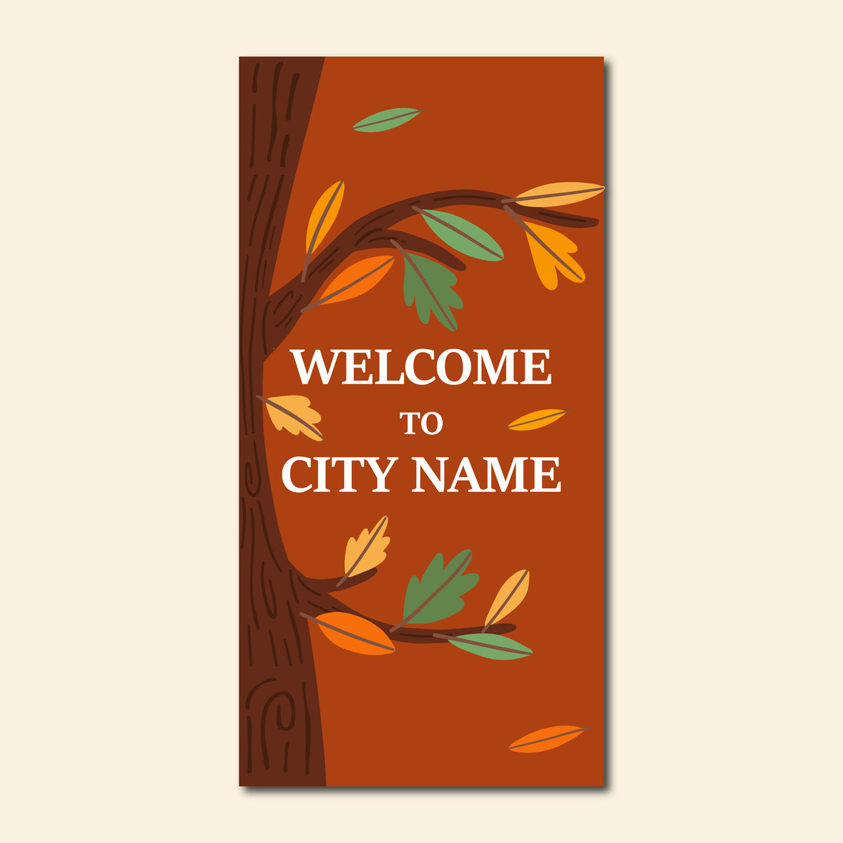 Autumn Seasonal Banner - Autumn Tree