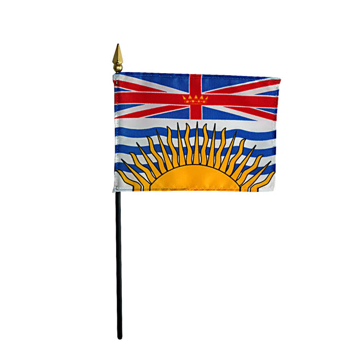 Depiction of British Columbia Stick Flag - Gates Flag & Banner 