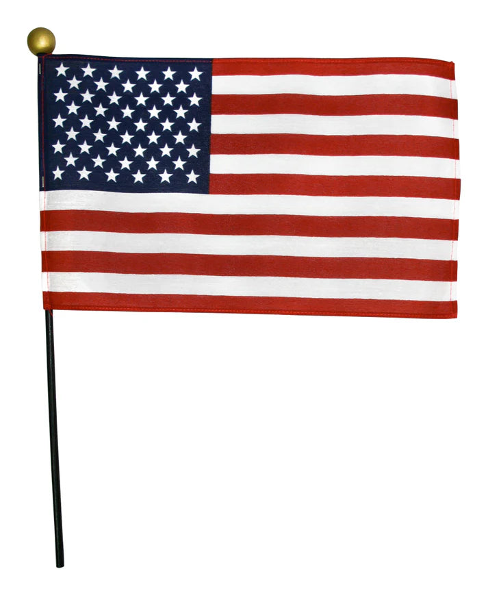 American No Fray Stick Flag