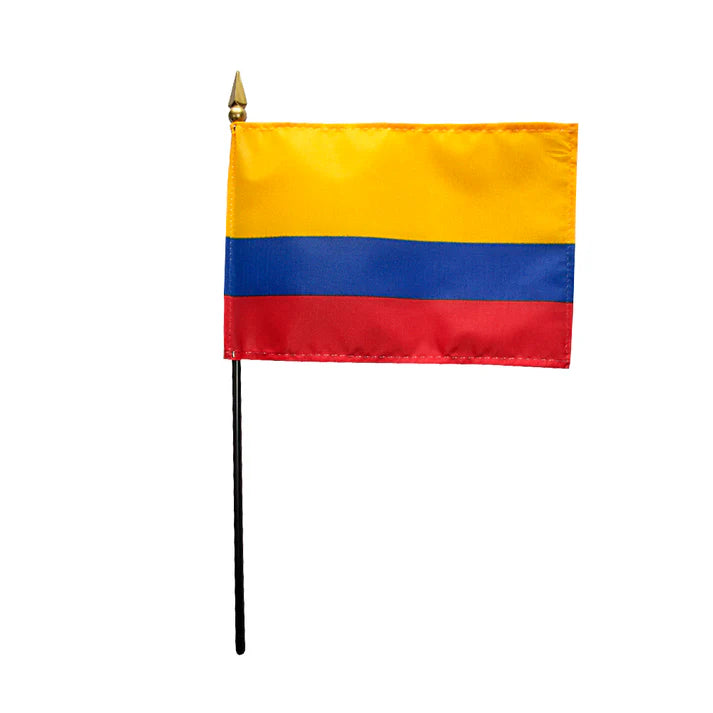 Depiction of Colombia Stick Flag - Gates Flag & Banner 