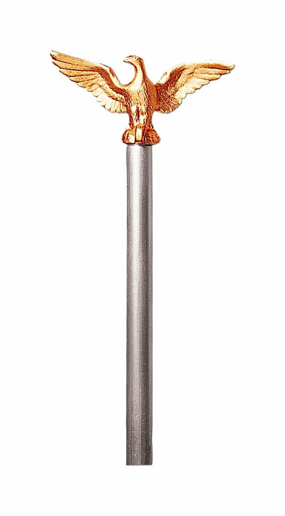 Two Piece Aluminum Pole with Eagle