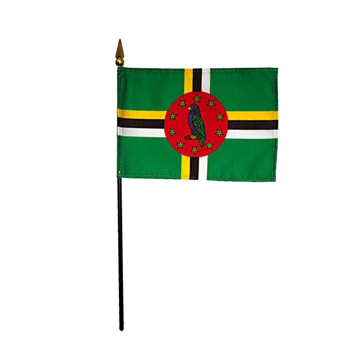 Depiction of Dominica Stick Flag - Gates Flag & Banner 