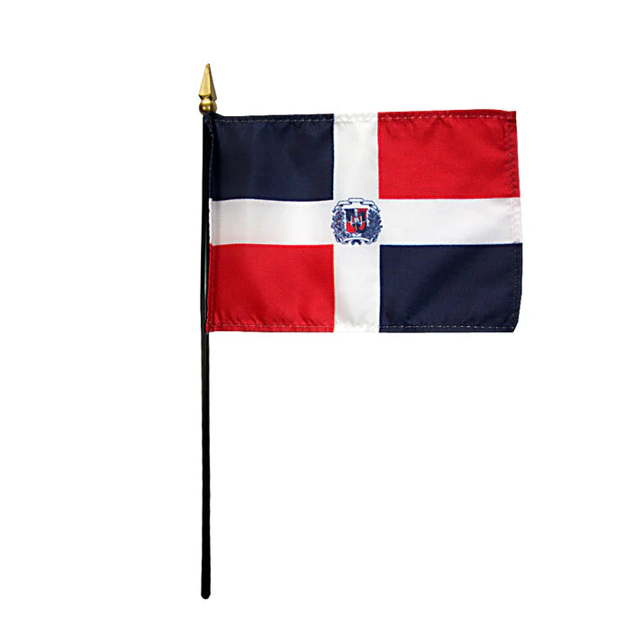 Depiction of Dominican Republic Government Stick Flag - Gates Flag & Banner 