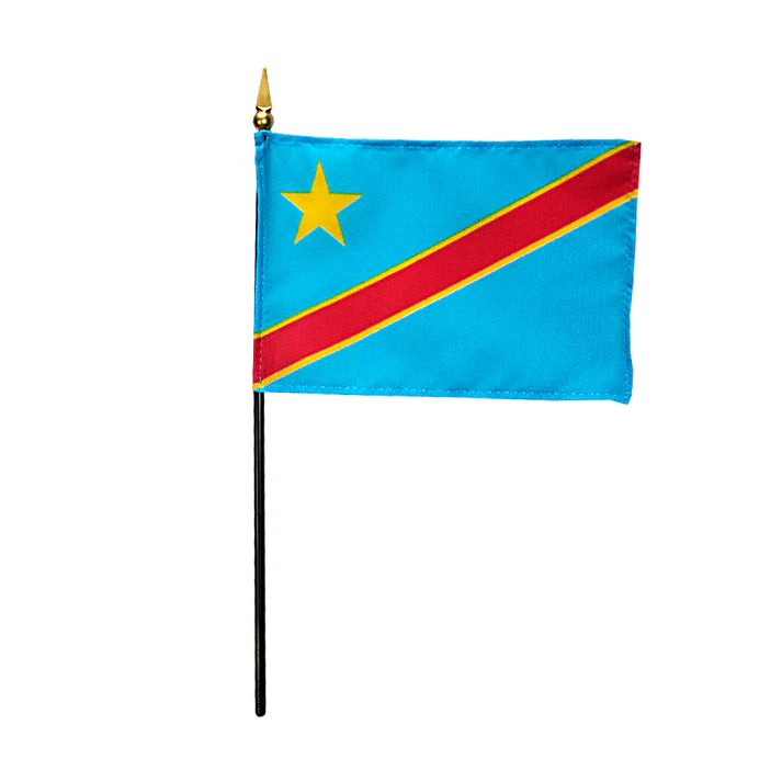 Depiction of Democratic Republic of Congo Stick Flag - Gates Flag & Banner 