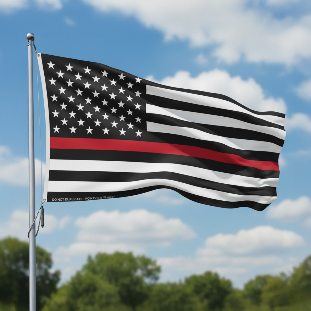 Thin Red Line American Flag