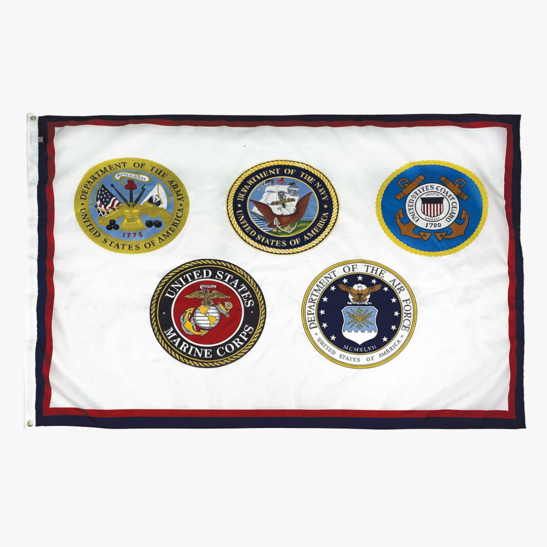 U.S. Armed Forces Flag - 5 Seals
