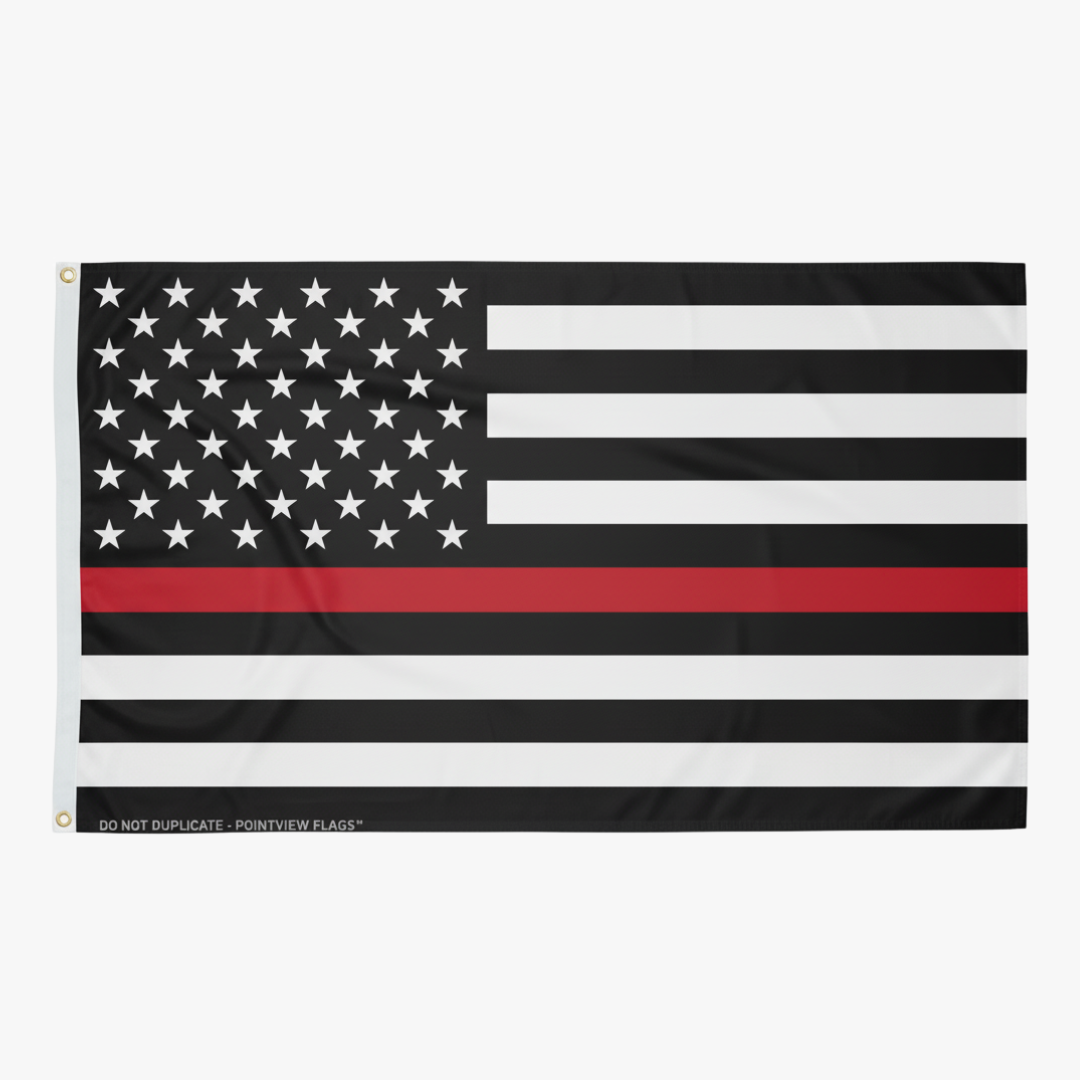 Thin Red Line American Flag