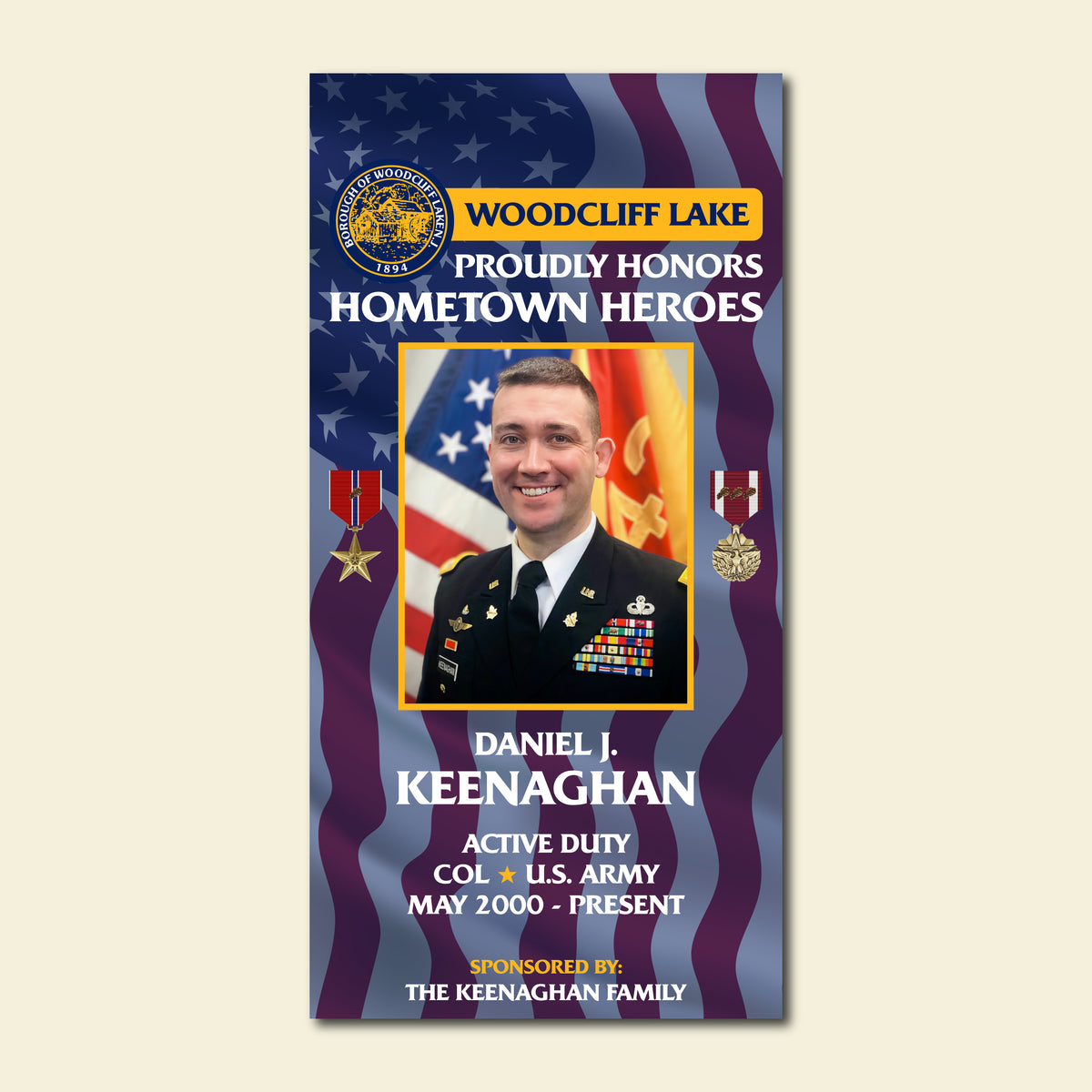 Hometown Hero Banner - Woodcliff Lake