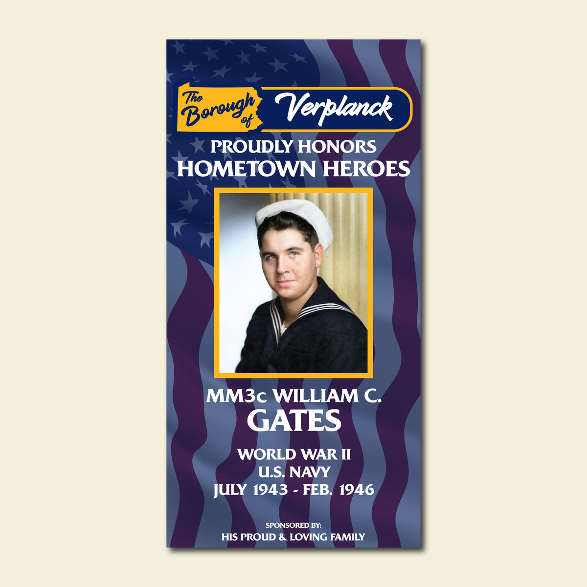 Hometown Hero Banner - Verplanck