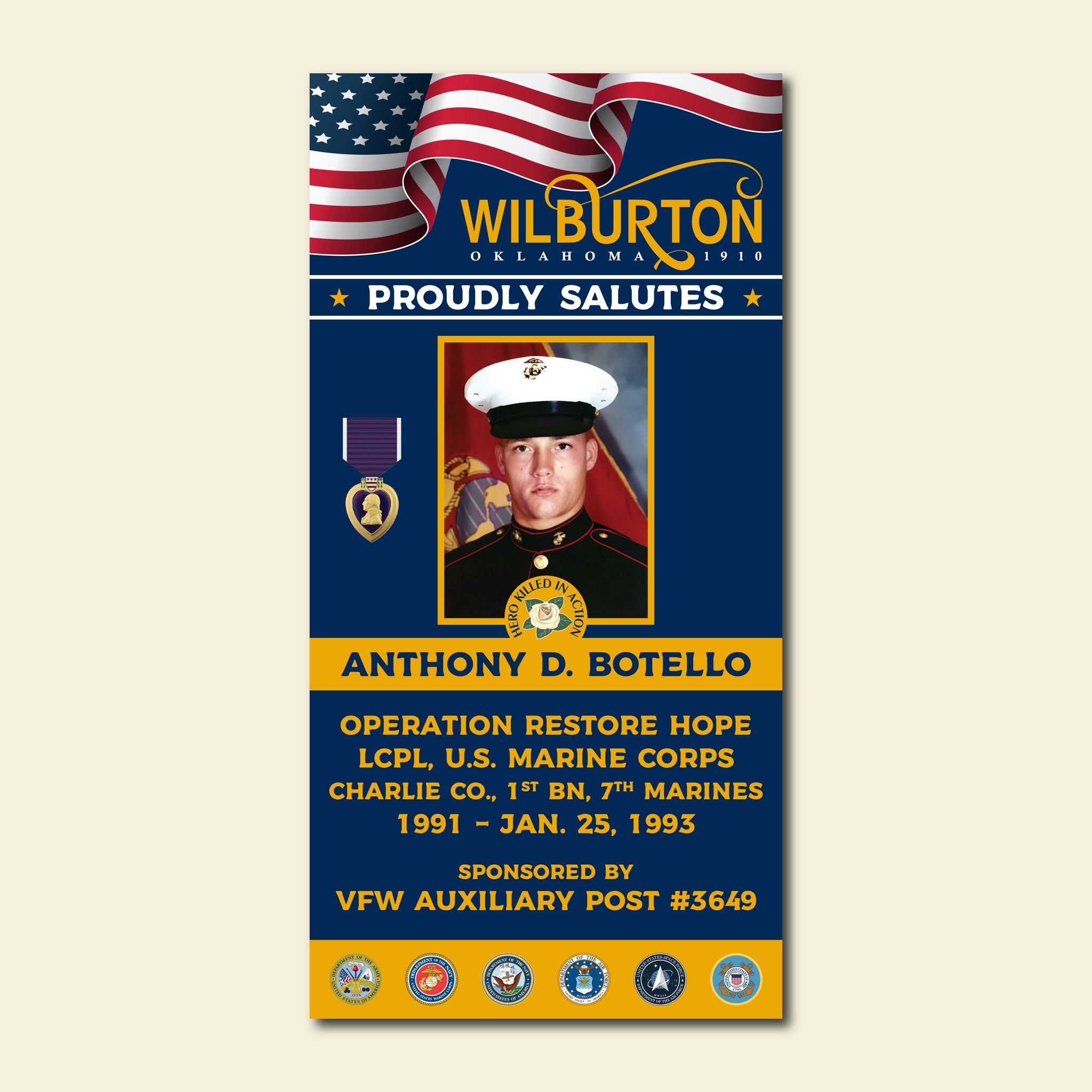 Hometown Hero Banner - Wilburton