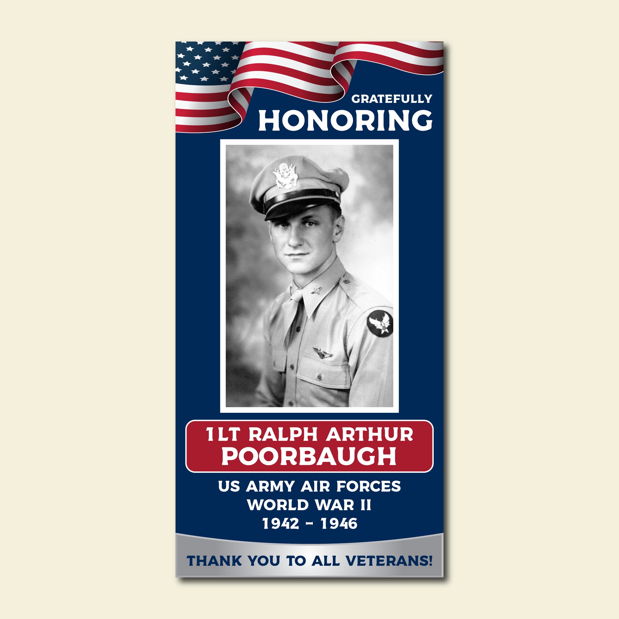 Hometown Hero Banner - Gratefully Honoring