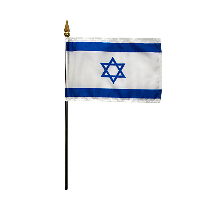 Depiction of Israel Stick Flag - Gates Flag & Banner 