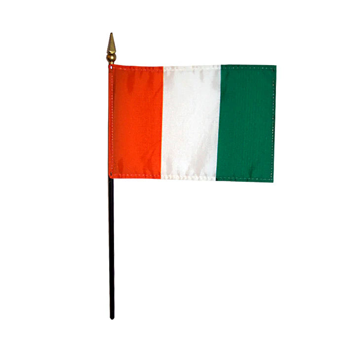 Depiction of Ivory Coast Stick Flag - Gates Flag & Banner 