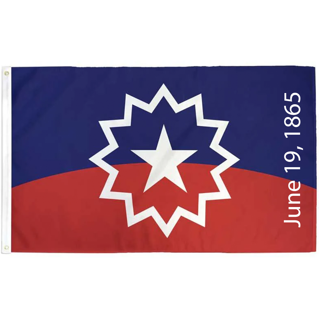 Juneteenth Flag with Date