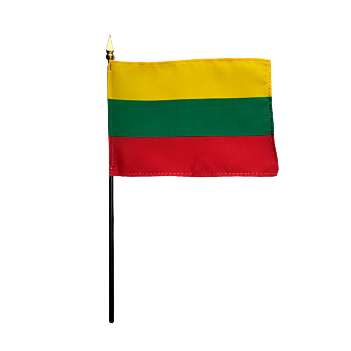 Depiction of Lithuania Stick Flag - Gates Flag & Banner 