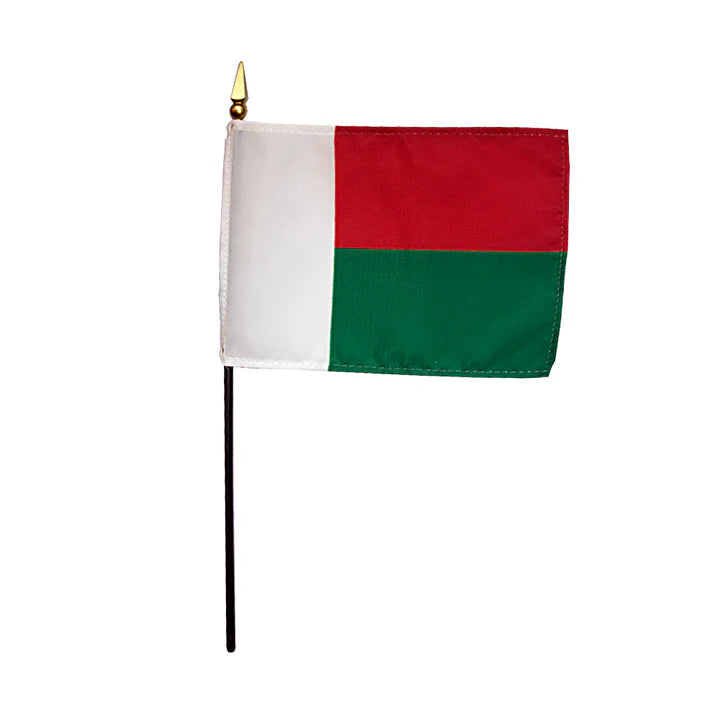 Depiction of Madagascar Stick Flag - Gates Flag & Banner 