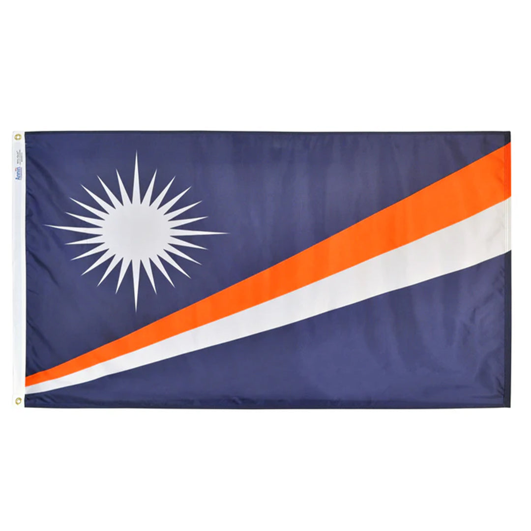 Depiction of Marshall Islands Flag - Gates Flag & Banner