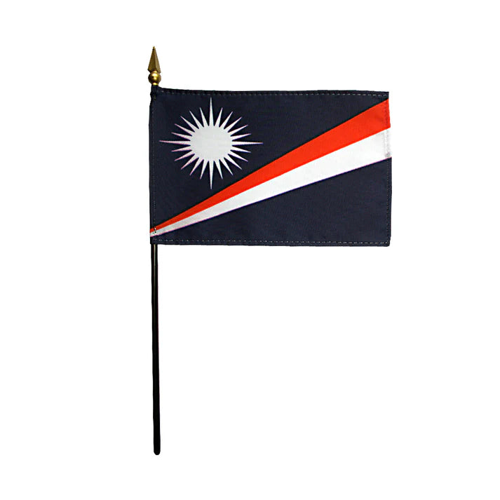Depiction of Marshall Islands Stick Flag - Gates Flag & Banner 