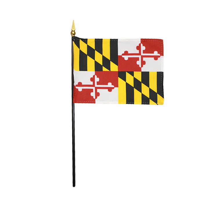 Depiction of Maryland State Stick Flag - Gates Flag & Banner