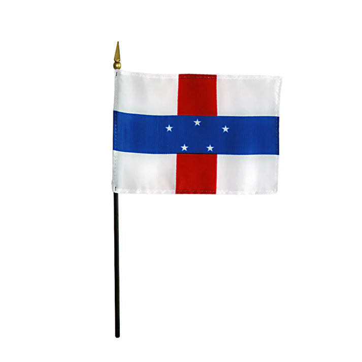 Depiction of Netherlands Antilles Stick Flag - Gates Flag & Banner 