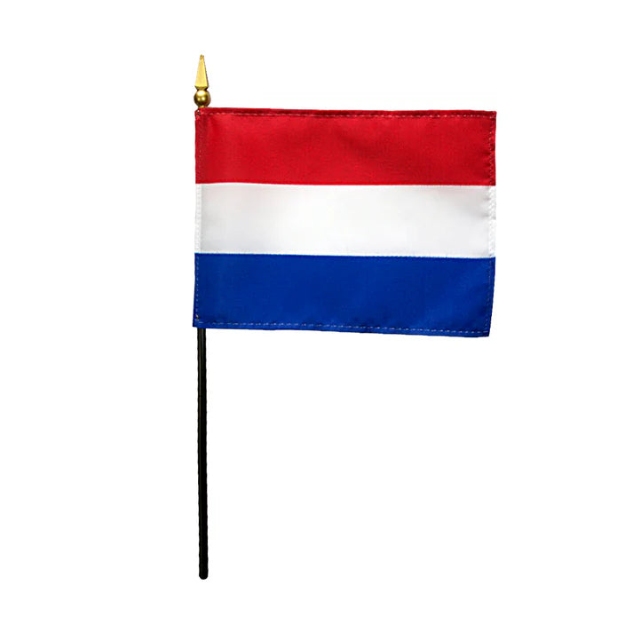 Depiction of Netherlands Stick Flag - Gates Flag & Banner 