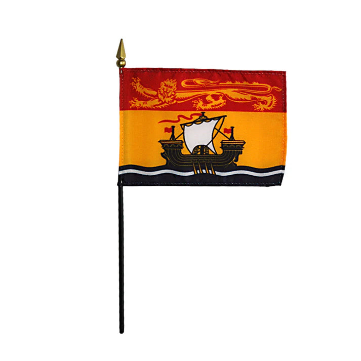 Depiction of New Brunswick Stick Flag - Gates Flag & Banner 